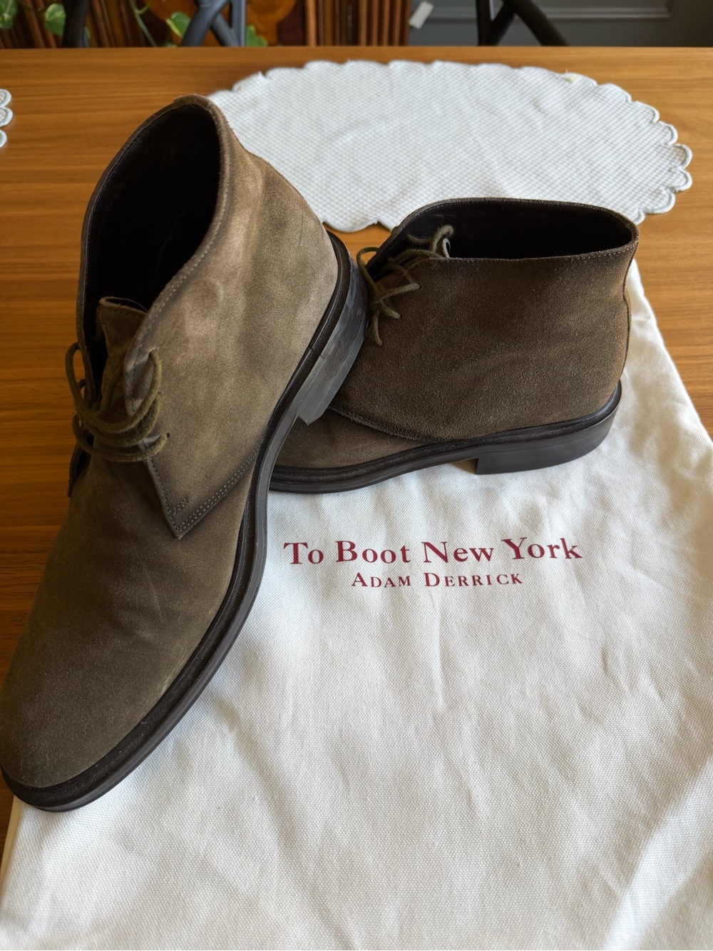 To Boot Men’s Taupe Suede Chukka Boots